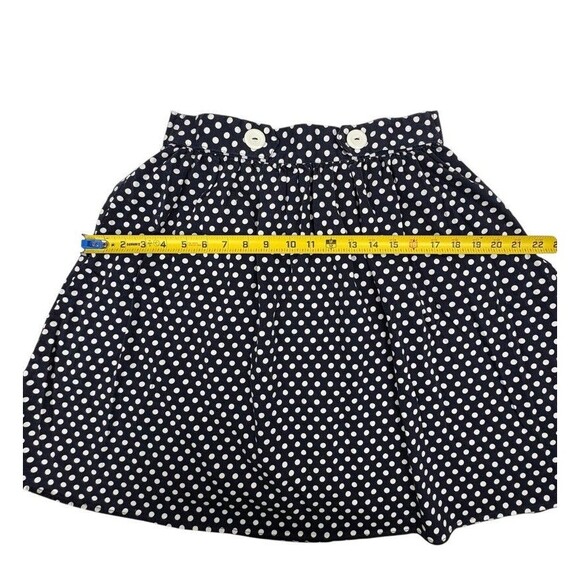 Modcloth Navy Polka Dot A-Line Knit Skirt Nautical Flirty Girly Date Night M - Picture 11 of 16